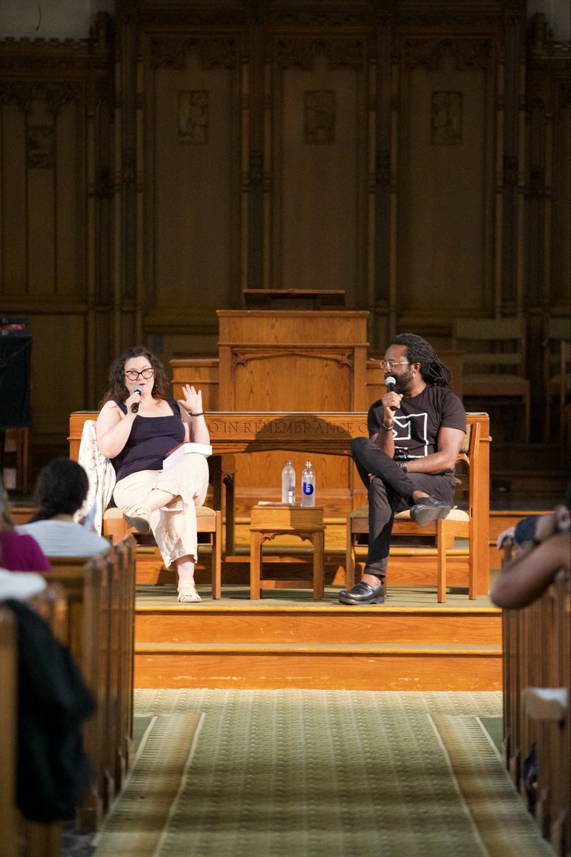 LiteratiBkstore's tweet photo. A beautiful and inspiring evening with Marlon James! Thank you to April Baer for the conversation, our hard working staff, and everyone who attended last night! https://t.co/xhJKMRHKBn