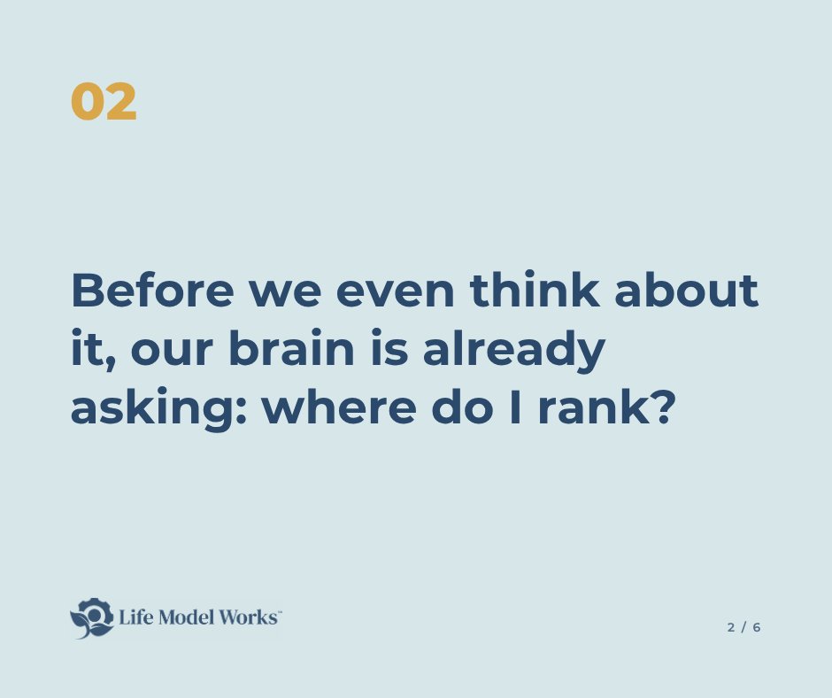LifeModelWorks's tweet photo. Before you even think about it, your brain has already asked: where do I rank?
That reflex feeds enemy mode if left unchecked. Read the full piece, part one of a three-part series by Ed Khouri on our blog. https://t.co/ekUoLPGgUL https://t.co/DyYRpJiSvm