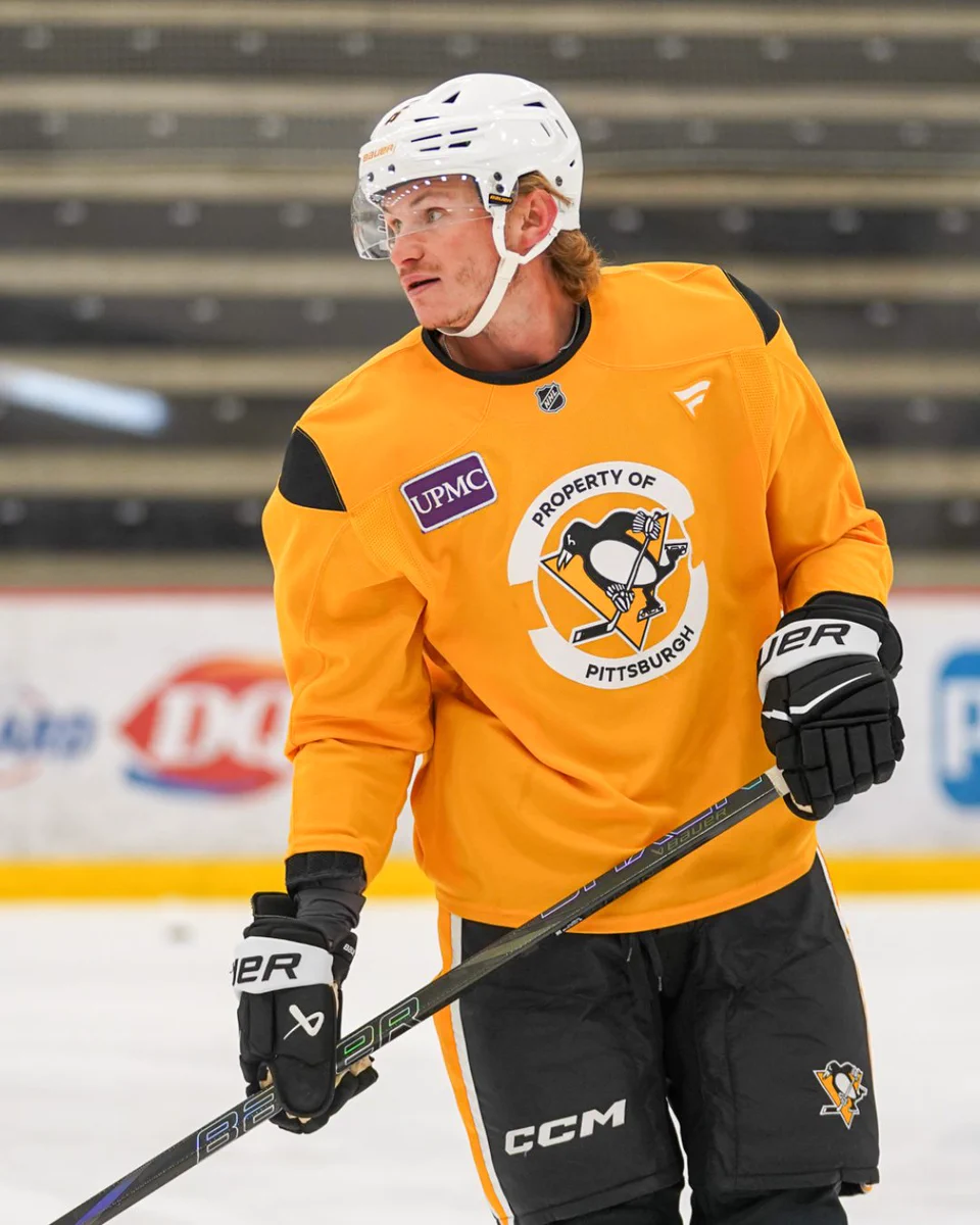 Kaedan Korczak at practice.