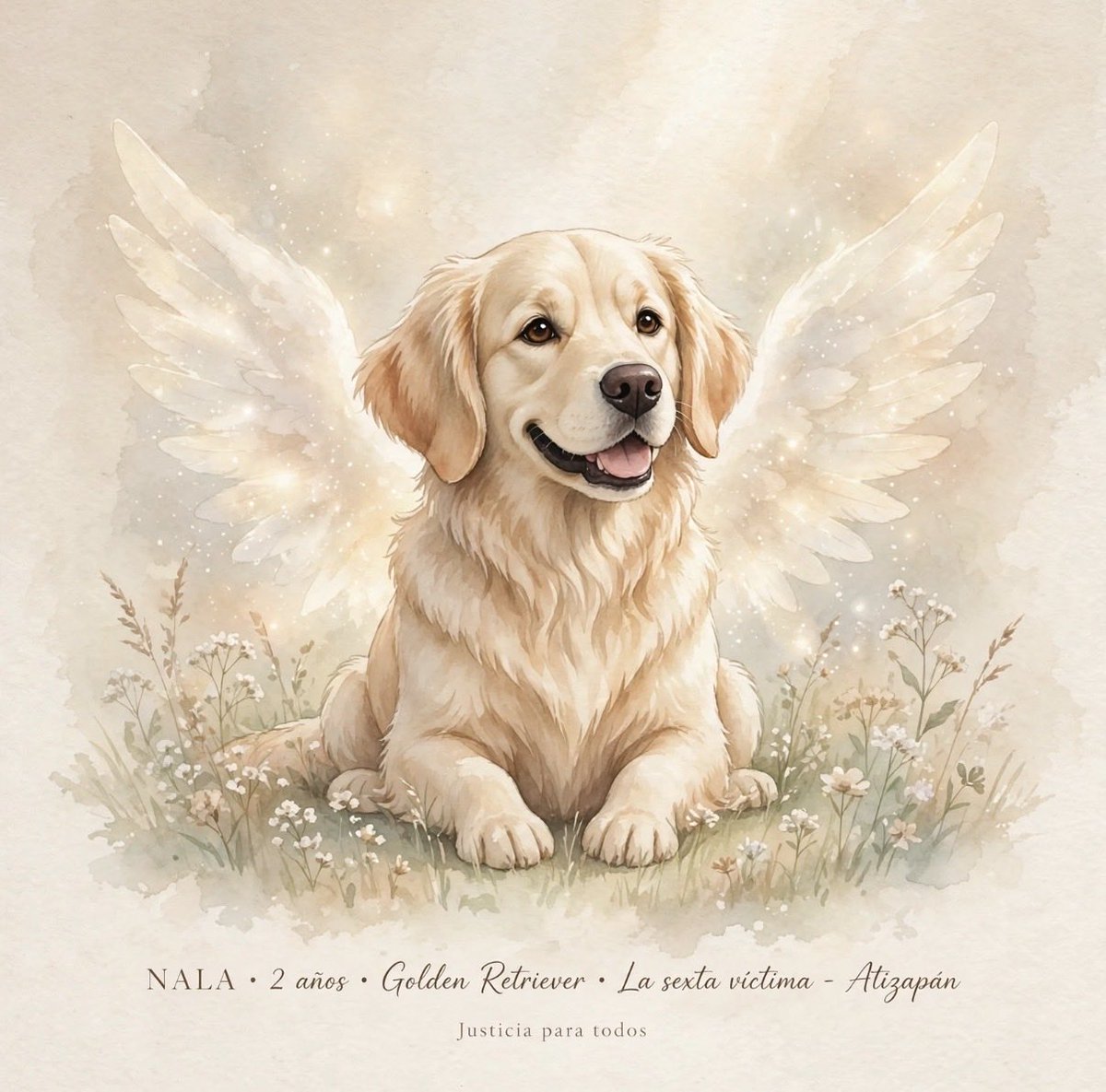 RefugiOceaniCAN's tweet photo. Se llamaba NALA.

Tenía 2 años. Era una Golden Retriever.
Era juguetona, leal.
Era familia.

El 1 de septiembre, en Atizapán, Nala fue encontrada sin vida y maniatada en el mismo lugar donde ases1nar0n a su familia.

También fue víctima.💔

Tenía una hermanita: Mila, una Border Collie.
Hoy, Mila no ha sido localizada.

De Nala quizá quizá hablarán unos días. Después, los nombres de su familia ocuparán las noticias y ella podría quedar nuevamente en silencio.

Por eso hoy, desde Oceanican, la nombramos.

Porque Nala importaba.
Porque no era “la mascota”.
Era parte de una familia.

Nala era una perrita.
Como todos los perros: inocente, sintiente y merecedora de vivir.

Jamás debió tener el final que tuvo.😞😢

Vuela alto, Nala.
Ya nadie volverá a amarrarte. 💐🕊️🤍🐶🐾

#JusticiaParaNala
#DondeEstaMila
#JusticiaParaTodos