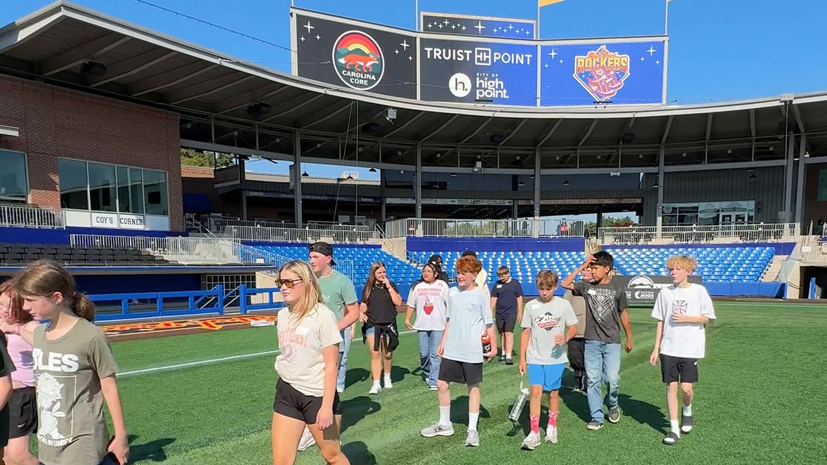 wsfcs's tweet photo. Who says a career in sports only happens on the field? โฝ๏ธNearly 200 WS/FCS middle school students got a behind-the-scenes look at the Carolina Core and discovered a whole world of possibilities in sports.๐๐๏ธ https://t.co/CGj0HBKa2q #WSFCS #FutureReady #WSFCSCTE #CareersInSports https://t.co/uQLqIASeto