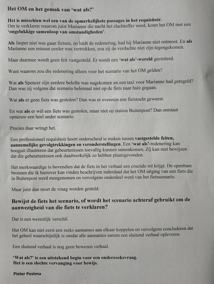 PostmaOne's tweet photo. #Opvallend Zaak Marianne Vaatstra.
Een ernstige zaak die haar weerga niet kent en het OM haalt "wat als" er bij. https://t.co/FnZTLq6RkW