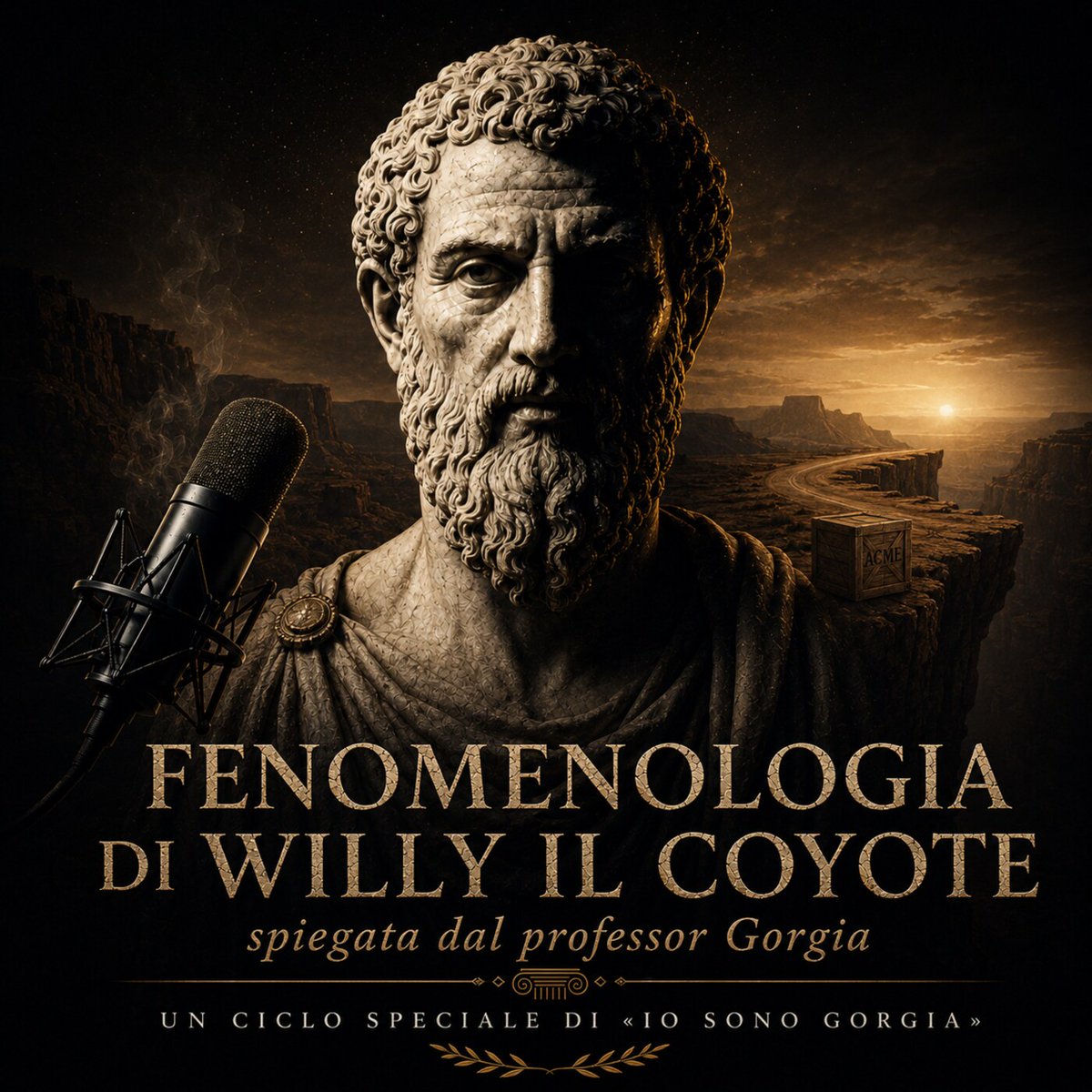 rober59f's tweet photo. #BeepBeep! È online su #Spreaker il nuovo appuntamento con il professor #Gorgia. Tra razzi, precipizi e fallimenti, un’indagine sul più tenace inseguitore della storia. 🎧 Fenomenologia di #WillyIlCoyote
Ascolta qui 👇il primo episodio. 
https://t.co/EgMV5bqPCZ 
#IoSonoGorgia https://t.co/dqmJDMNcXT