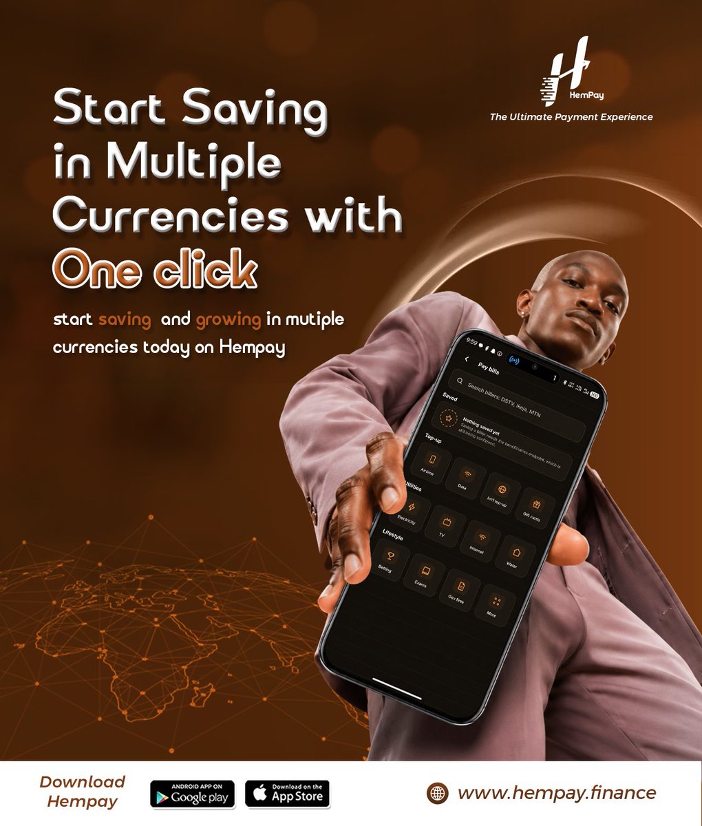 hempayfinance's tweet photo. Managing money across different currencies shouldn’t feel complicated.

With Hempay, you can save and grow your money in multiple currencies from one place, giving you more flexibility to manage your finances and plan ahead.

Start saving smarter with Hempay.

#Hempay #MultiCurrency #DigitalFinance #PersonalFinance