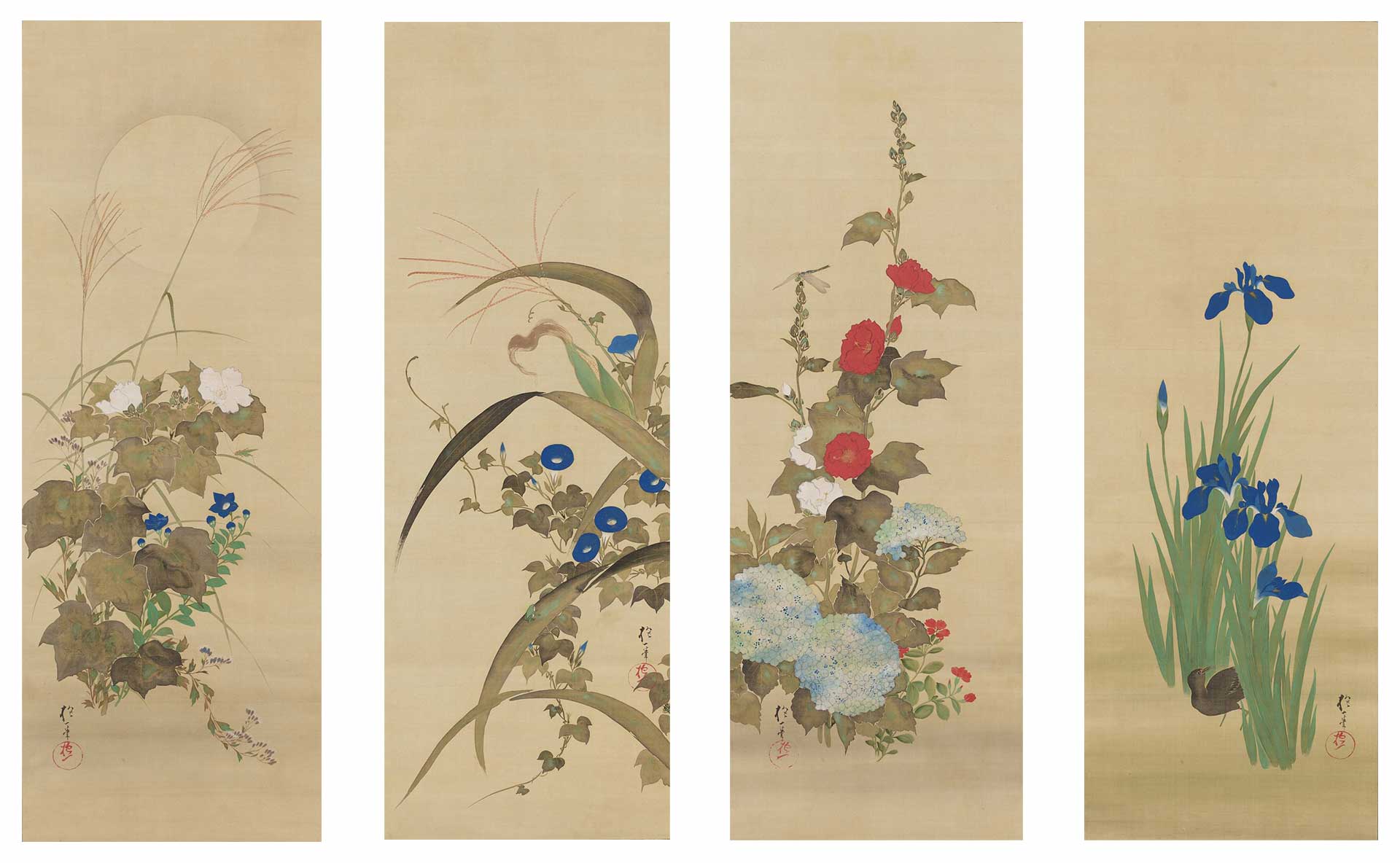 花鳥風月 掛け軸 ☘昭和天皇を魅了した花☘ 日本美術 日本美術史bot on X: 