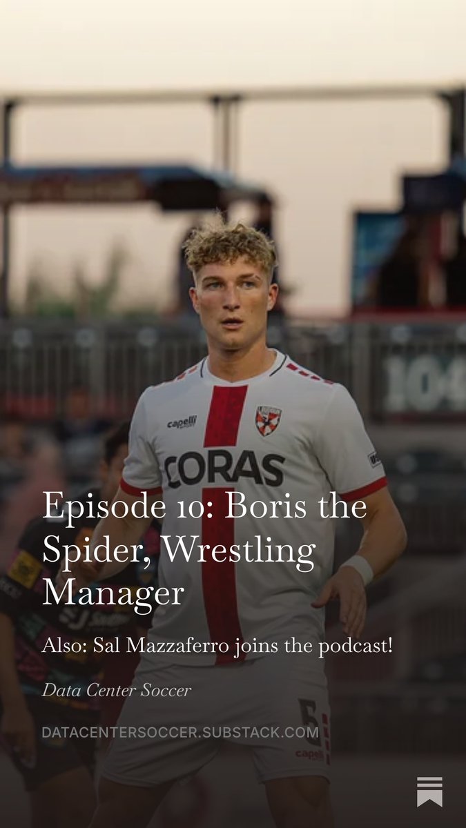 reefa_k's tweet photo. This week's @DataCentrSoccer *includes talk of the weather, AEW, and @LoudounUnitedFC defender Sal Mazzaferro's Canadian quest for barbecue (*- degree of talk may not be to your liking)
https://t.co/nN50sDCZ5T https://t.co/0F9y2H0AI2
