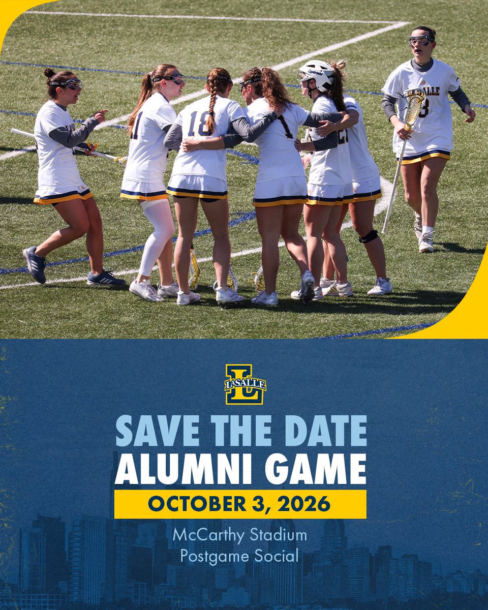 LaSalleLacrosse's tweet photo. Join us for our Alumni Game on Saturday, October 3!

More information 👉: https://t.co/51OUP4lX7u

#GoExplorers🔭 https://t.co/3IetScPfmP