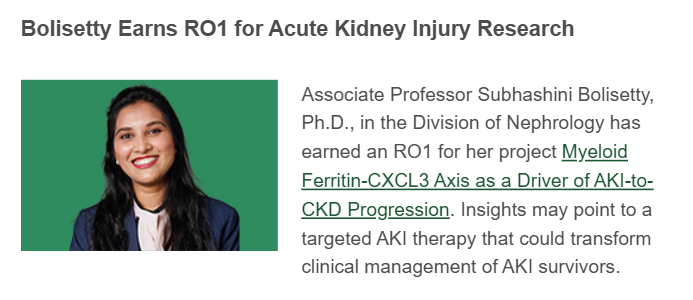 UAB_NRTC's tweet photo. Congratulations Dr. Subhashini Bolisetty! 👏👏👏 @BolisettySu https://t.co/RVa4yBy4dO https://t.co/JDmKzMhUME