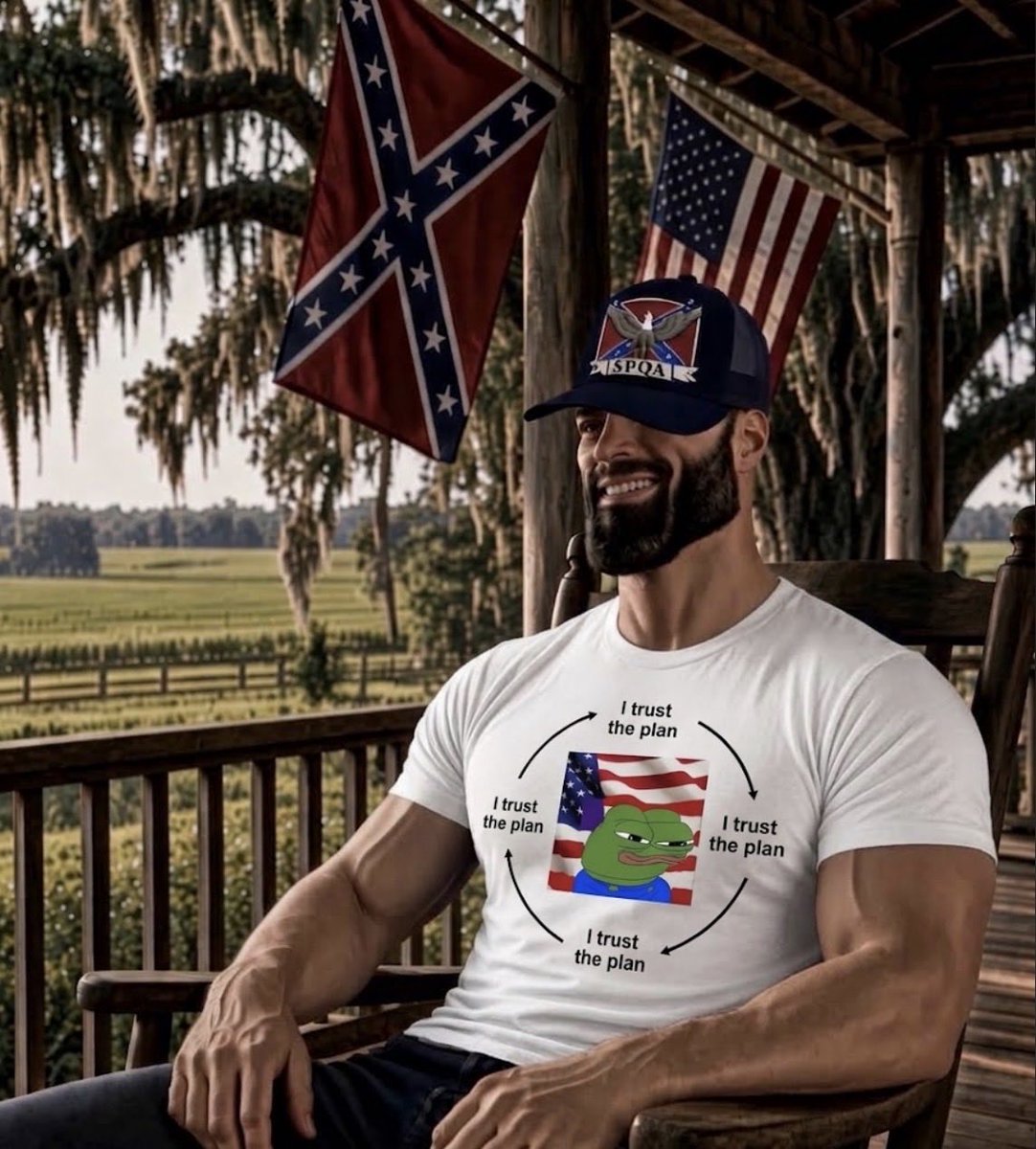 DSouthernP's tweet photo. Wow, you’re telling me I simply had to trust the man that got us where we are today?!? Everyone loves to be a panican or try and make it more complicated than it needs to be. No, actually, all you have to do is be a patriot and trust the plan. Very simple! https://t.co/6RQ4BiP1n2