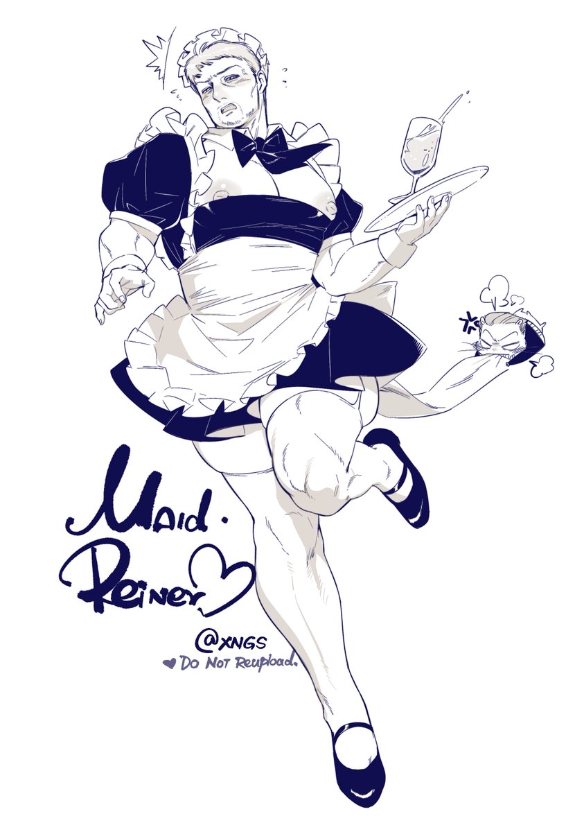 xngs001's tweet photo. Maid Reiner 🤲
#reinerbraun https://t.co/ZcSWMR9dcw