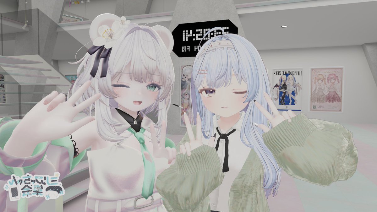 VR_chat08's tweet photo. 今日はミルフィちゃん集会に参加した！写真撮ってくれた方ありがとうございました！#ミルフィちゃん集会 #VRChat https://t.co/0P5XN7nwvg