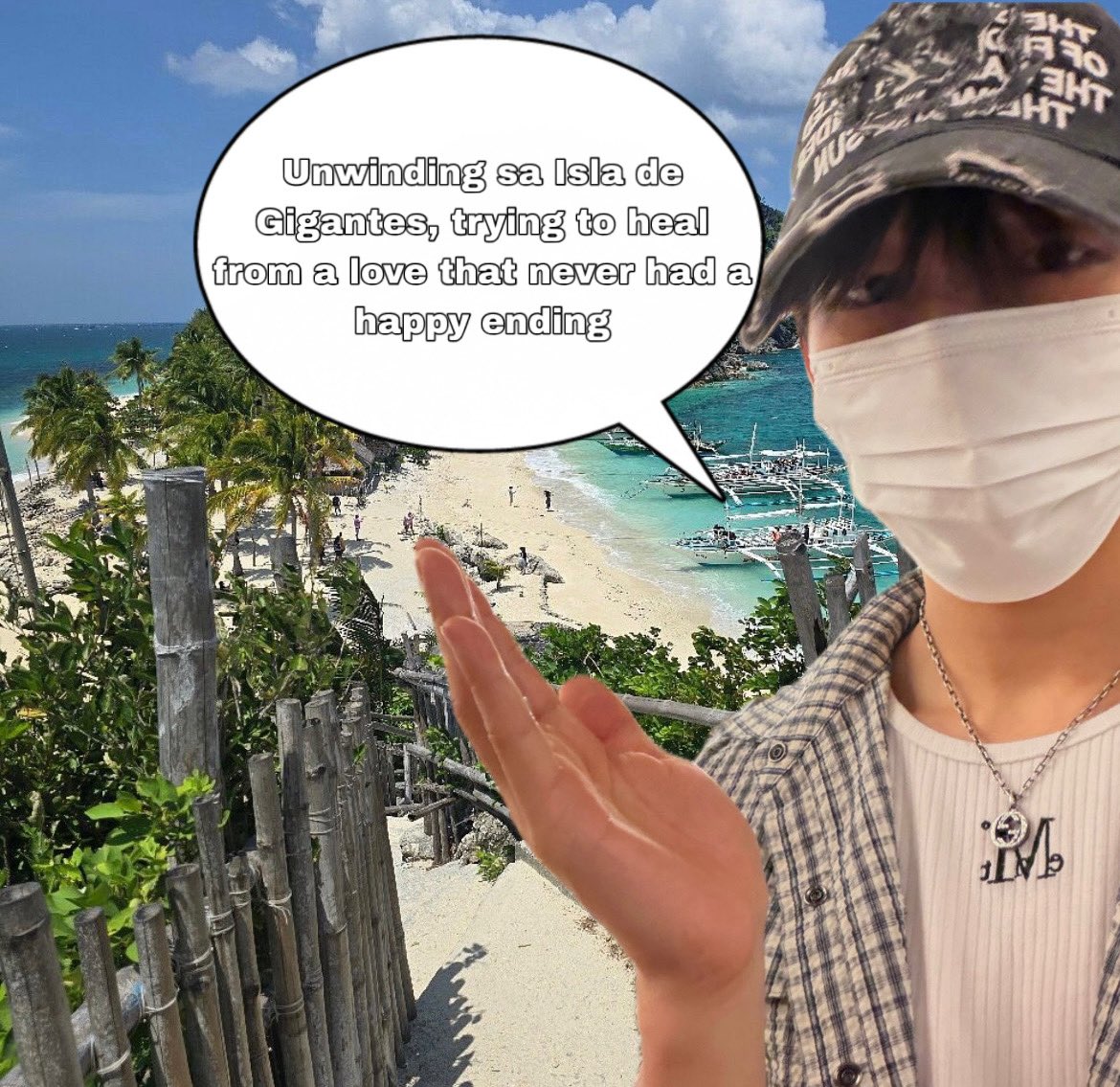 stejayverse's tweet photo. Sick leave? โ
Beach leave? โ
From Boracay to Isla de Gigantesโkay ang heartbroken, dapat well-traveled
#StevenTakeMeThere
#STEVEN #์คํฐ๋ธ https://t.co/eP3PpDevE4