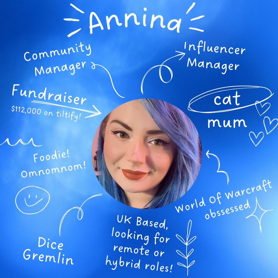Laelunai's tweet photo. After almost 6 months working freelance with the awesome squad at @DeadGoodMedia, my contract is coming to an end this month 💙

I’m so grateful for everything I’ve learned, the brilliant people I’ve worked with, & all the games I’ve had the chance to be part of!

So I’m officially on the lookout for my next adventure in influencer relations or community management!

RTs, recommendations & introductions hugely appreciated 🙏