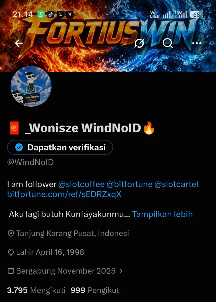 WindNoID's tweet photo. Jika disatukan sebagai renungan:
“Jangan bergantung kepada selain Allah. Dekatkan diri kepada-Nya dengan iman, amal, dan berbagi. Rezeki dan rahmat bukan berasal dari angka, tetapi dari Allah.”
Jadi, angka 3795 dan 999 boleh menjadi pengingat pribadi, tetapi bukan berarti angka https://t.co/WC1sC5JJZf