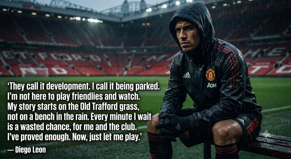 SamuelHeavens20's tweet photo. 🚨 BREAKING: Diego León opens up on his lack of game time at Manchester United

​"They talk about 'protecting the youth,' but it’s just an excuse to hide behind senior players who aren't delivering. I outplay everyone at Carrington every single day. What’s the point of having world-class talent in the academy if you’re too scared to drop players who perform badly week after week?"