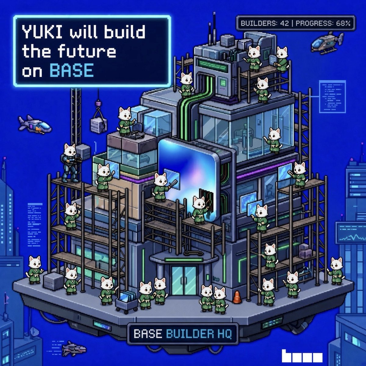 YUKISALTMAN's tweet photo. Keep building on @base with $YUKI 🟦 https://t.co/ZTeQs7dLPs