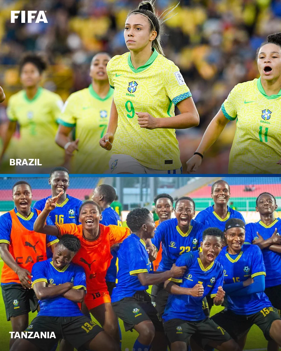 Brazil and Tanzania will face each other at the FIFA U-20 Women’s World Cup in Poland on Saturday.

Brazil have featured in every edition of the tournament, while Tanzania will be making their debut.