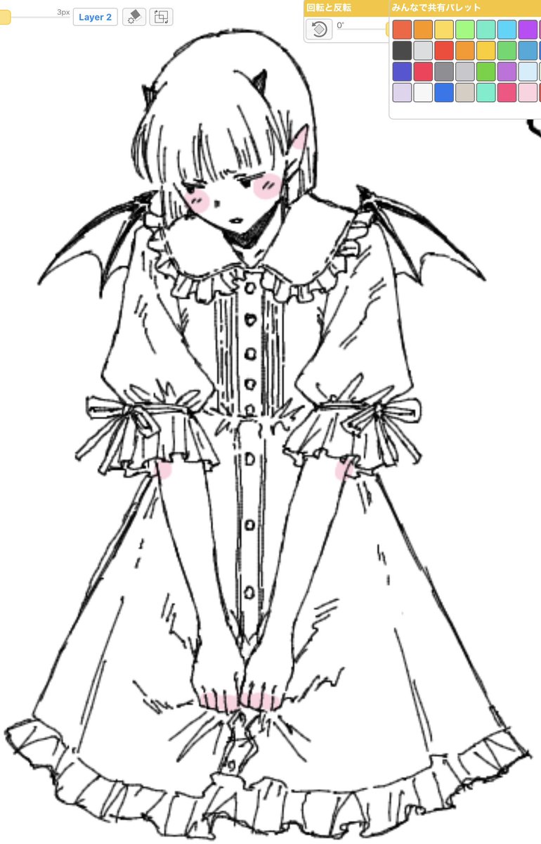 Copi_0330's tweet photo. 絵茶。 https://t.co/hq97WOLCEM