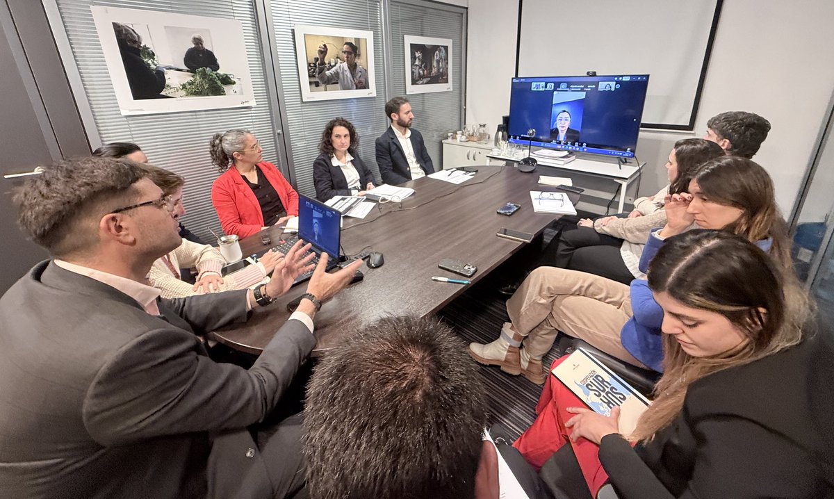 AuciUruguay's tweet photo. En el marco del Programa de Fortalecimiento de la Cooperación Sur Sur, comenzó la iniciativa en la que las Agencias de Cooperación de #Uruguay y @AgenciaEsco intercambian conocimientos y capacidades técnicas para la gestión y los mecanismos de Cooperación Sur-Sur y Triangular. https://t.co/UuWdiaS67u