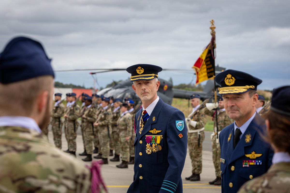 BeAirForce's tweet photo. ✈️ Today, Col David Dupuis handed over command of 1Wing to Col Mike Depreitere today at Beauvechain Air Base.

Thank you for your service, and best wishes for the future. 🤝 https://t.co/o0441H4MuH