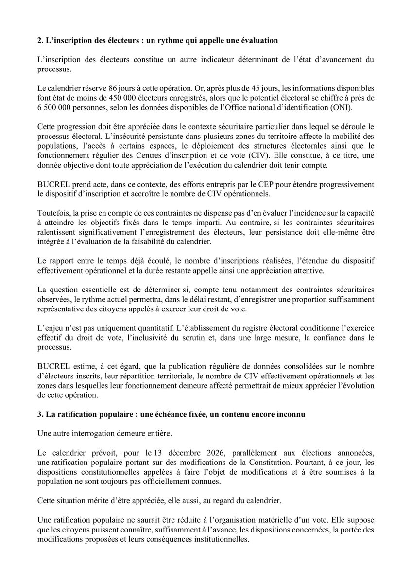 bucrelHaiti's tweet photo. État d’exécution du calendrier électoral : les prolongations à l’épreuve du Décret électoral.

BUCREL analyse les réaménagements du calendrier, l’inscription des électeurs, la ratification populaire et la cohérence du processus électoral.

#BUCREL #Élections2026 #Haïti https://t.co/zJLVjMCjN1