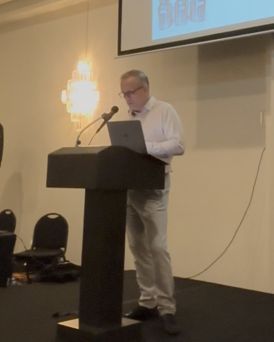 SolidStateFE's tweet photo. The final day of #ICCF27 kicks off with Bob Greenyer presenting Huang et al’s talk, exploring an experimental process that the group claims generates energy from water while producing massive amounts of a rare oxygen isotope. The talk discussed this preliminary data and how they measured these surprisingly high isotope concentrations, along with early lab results suggesting this unique byproduct might disrupt cancer cell metabolism, though they emphasize that independent verification is still underway.

#Science #Research