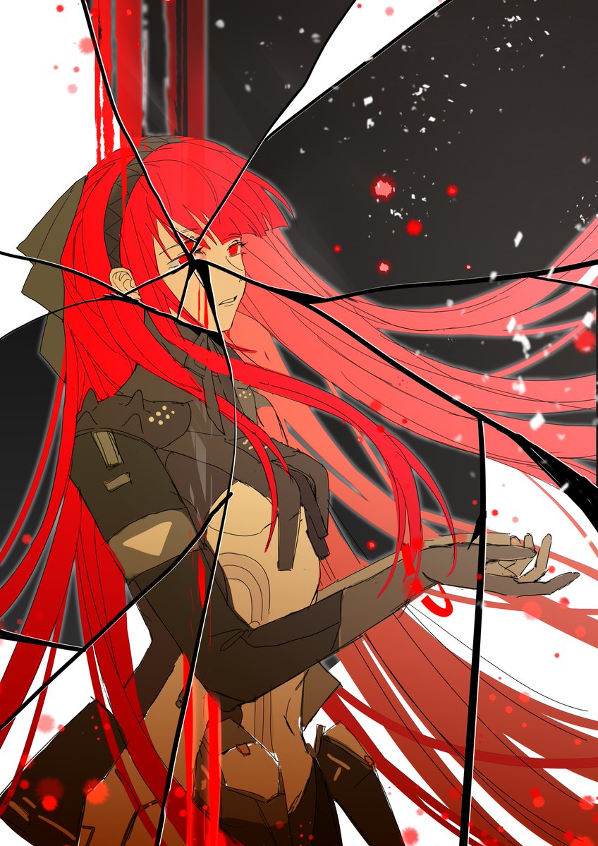 qcc550's tweet photo. A cool dual-wielding lady — I like the red hair
#punishinggrayraven #パニグレ #战双帕弥什 #PGR https://t.co/8mOSwJ15fH