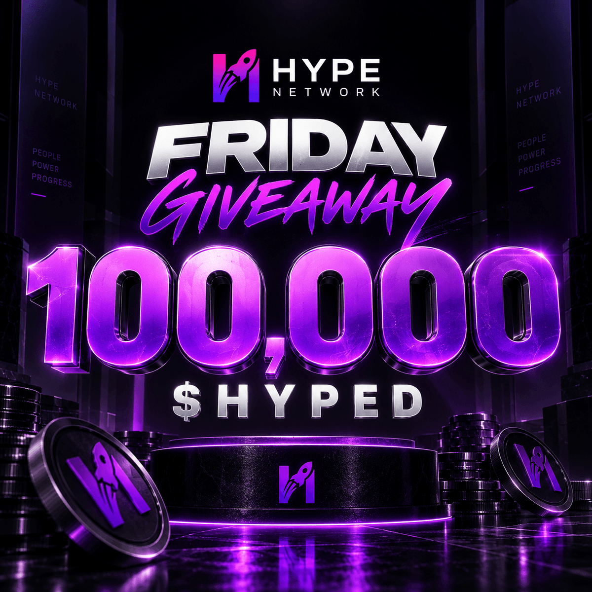 HypeNetworkApp's tweet photo. 🎉 FRIDAY GIVEAWAY 100,000 $HYPED! 💜

We’re ending the week with a little something for the Hype Network community. 🚀

Want to win 100,000 $HYPED? Here’s how to enter:

1️⃣ Like & RT this post
2️⃣ Follow @HypeNetworkApp
3️⃣ Comment your Hype Network wallet address 👇

That’s it. Simple. 👀

🎁 100,000 $HYPED
⛏️ One community. One giveaway.
🔥 One lucky winner.

Good luck, miners. Let’s end Friday with some HYPE! 💜🚀

#HypeNetwork #HYPED #Giveaway #Crypto #Web3 #FridayGiveaway