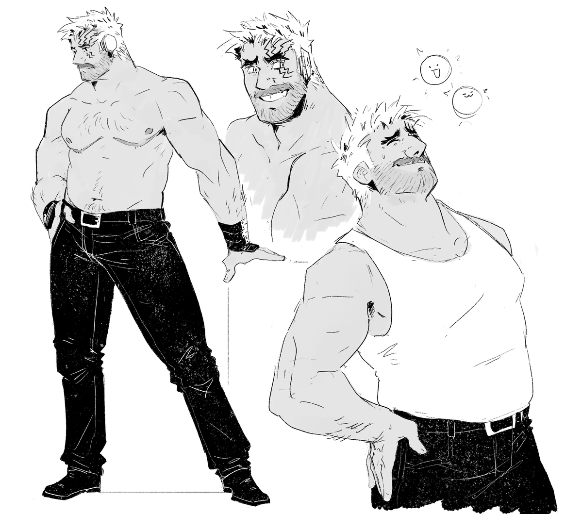 renny__rose's tweet photo. I have a lot of olderish scribs hhnghh bear with me lololol #Trigun #LivioTheDoubleFang https://t.co/o4FH374Yul