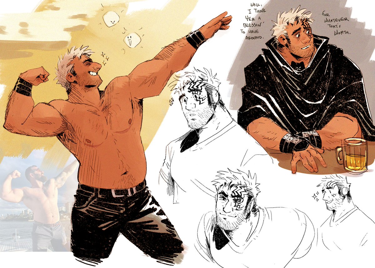 renny__rose's tweet photo. I have a lot of olderish scribs hhnghh bear with me lololol #Trigun #LivioTheDoubleFang https://t.co/o4FH374Yul