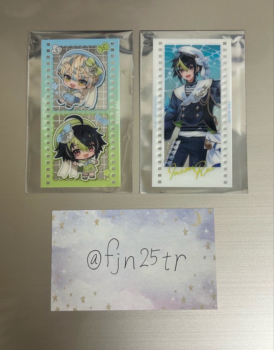 fjn25tr's tweet photo. 【交換】にじさんじ ざぶぅん THE BOOM チェキ カード フィルム 特典

譲：画像1・2
求：画像3・4の❤️

郵送希望です。
検索からでもお気軽にお声掛けください。
（※初回はプロカ必読でお願い致します） https://t.co/EG6Hn5Kx2J