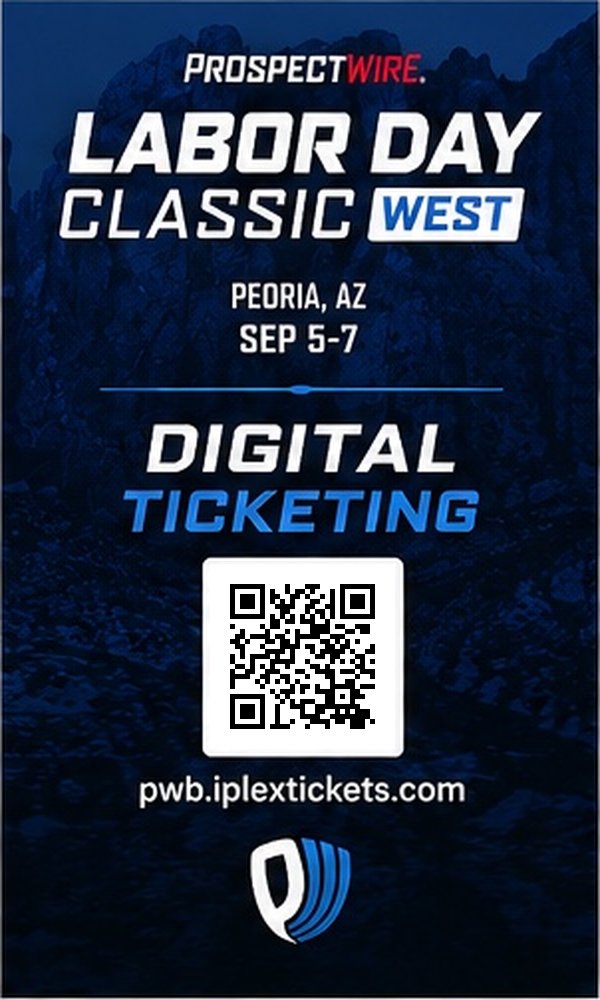 ProspectWire's tweet photo. 2026 Labor Day Classic West
Peoria Sports Complex / Peoria, AZ
#PWBaseball👷🌵

Tournament Hub
https://t.co/tTMKnN1mNW

Digital Ticketing
https://t.co/5RxEHeKdjH

Tournament Preview
https://t.co/h5g6qaI8bv https://t.co/8GZcvFGqy2