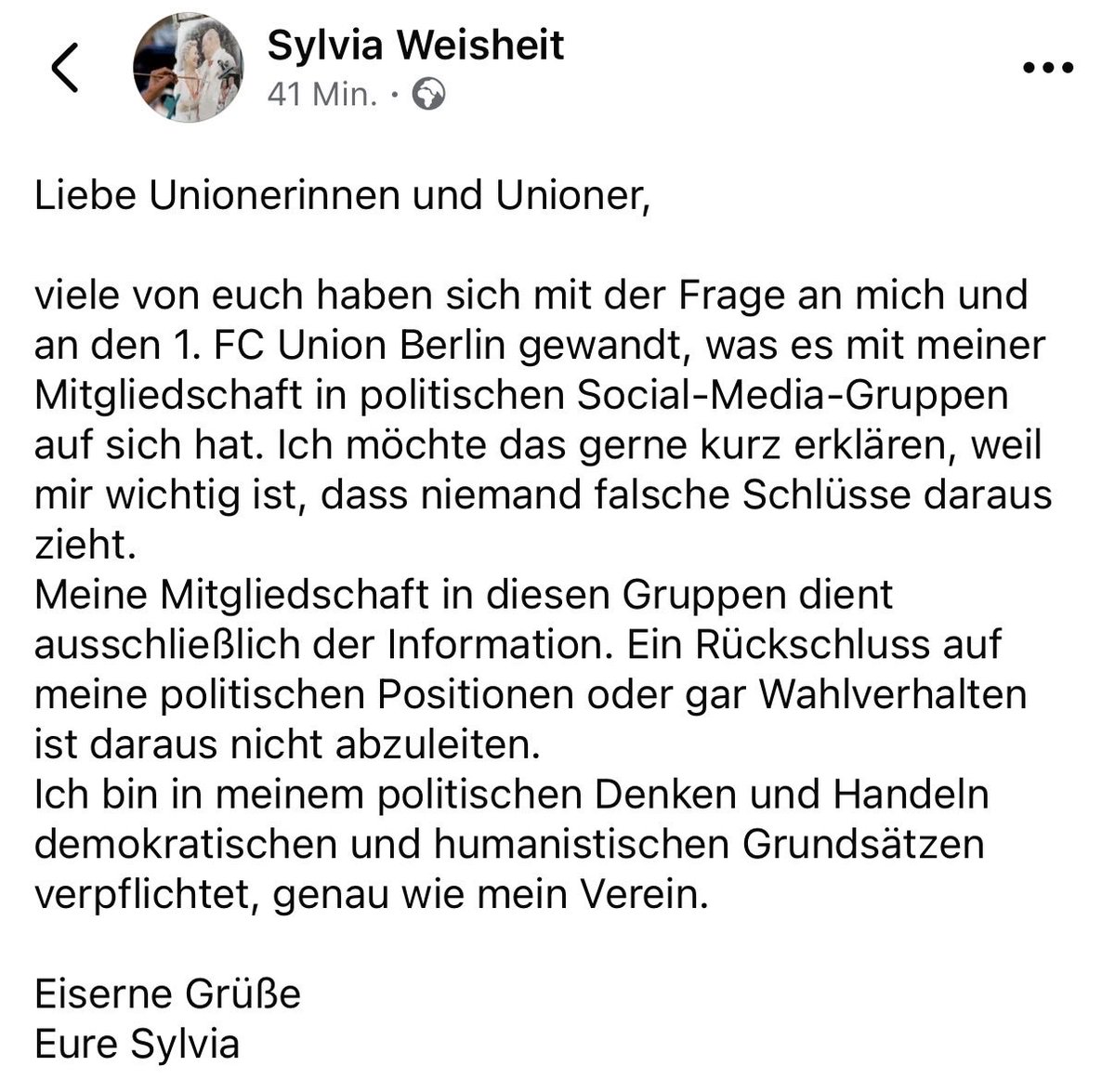 fcunion's tweet photo. Zur Information: https://t.co/18Gi68uEWN