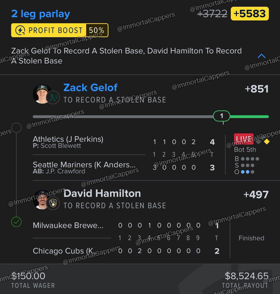 ImmortalCappers's tweet photo. BANG! 💥‼️

We provided you with BTB Joke’s +5500 Lotto Parlay and we CASHED OUT! 🔥💸

JOIN IMMORTAL’S DISCORD TODAY ~ STOP FUNDING 💩 CAPPERS AND PAID “LEAKED” DISCORDS

WE DO IT ALL FOR FREE.99 🫡 🔥 https://t.co/PAdhkv1WBZ