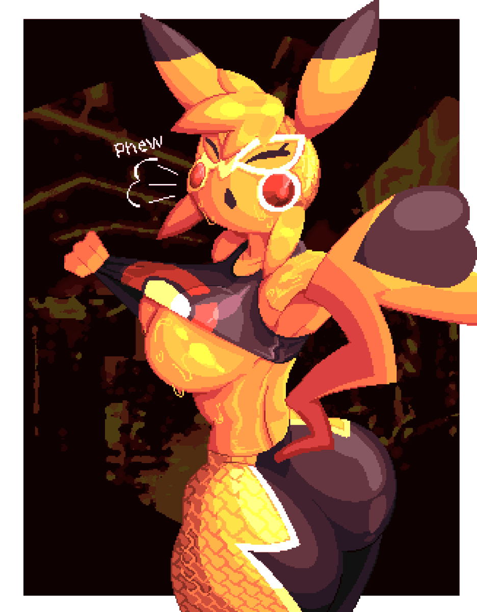 VeeeXev's tweet photo. Pikachu Libre 💛❤️ https://t.co/Xo34pUvjyG