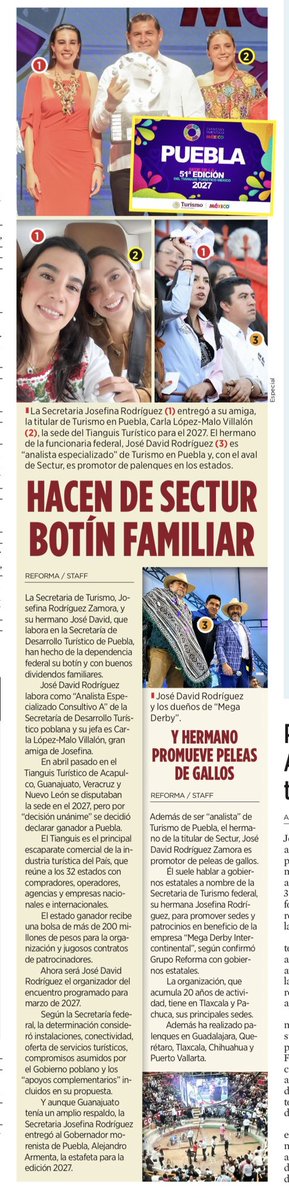 DeniseDresserG's tweet photo. Impactante el patrimonialismo y nepotismo incrustados en Morena. Cada día aparece otro caso: familiares colocados en gobiernos, dependencias usadas como coto privado, negocios promovidos desde el poder. El servicio público entendido como botín familiar.

Tanto proclamar la “superioridad moral” para acabar normalizando las mismas corruptelas que prometieron erradicar.

La contradicción ya es inocultable: predican austeridad, practican privilegios; hablan de servir al pueblo, pero demasiados se sirven del poder.

cc @josefinarodzam @Claudiashein