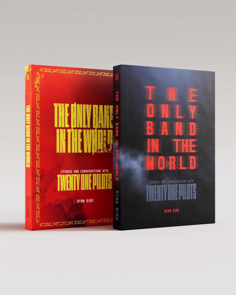 TheOnlyBandITW's tweet photo. The Only Band in the World: Stories and Conversations with Twenty One Pilots.

Final hardcover copies until 2028, available to pre-order now from all global stores.

You can read the outroductory section, Intentions, right now on Instagram ✌️

https://t.co/eEvZApKPkK https://t.co/LGtlUYZgAZ