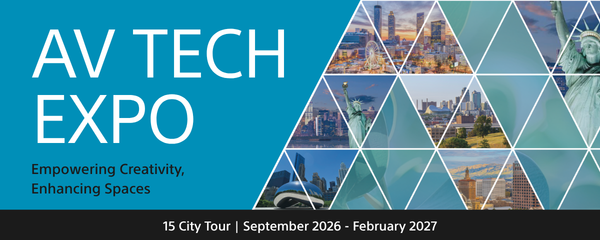 SonyProUSA's tweet photo. We're hitting the road for our 6th Annual AV Tech Expo!

Join us in 15 North American cities to explore our latest pro display innovations &amp; partnerships, test the tech, talk w/ experts &amp; find solutions to power your next project. 

Register &amp; learn more: https://t.co/QpipOB57l2. https://t.co/xOn1gnr7z0