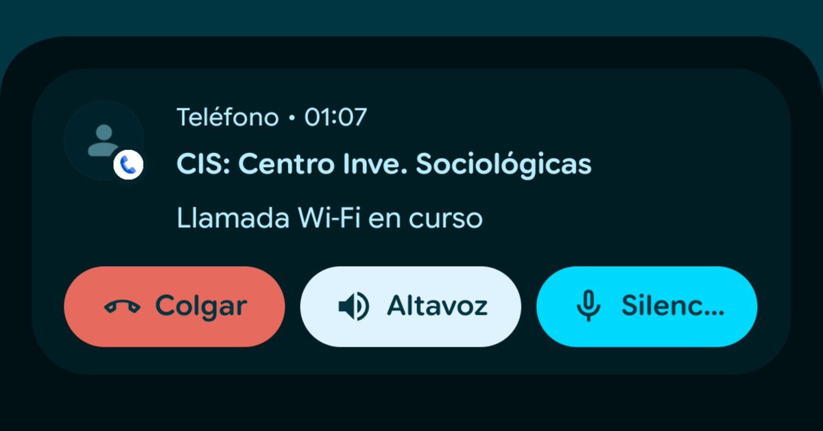 santibebe__'s tweet photo. Me ha llamado el CIS, me hacía un montón de ilusión, nunca había participado de esa vaina y al hacerle la captura de pantalla para enfadar a mi madre les he colgado sin querer. 

Lo siento Raquel, quería contestarte la encuesta, lo prometo https://t.co/MRRRtd5nlq