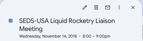 M_R_Thomp's tweet photo. @83dollaroring @purdue_seds Zucrow, one random Wednesday night, asking if Purdue SEDS could actually build out liquids https://t.co/3npDEkBjVV