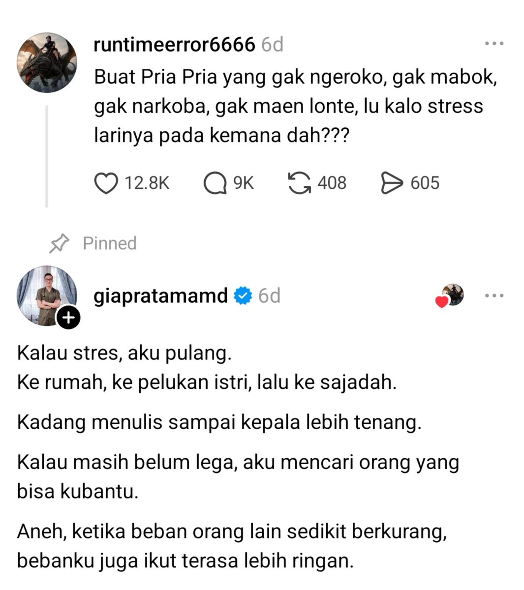 Hidupsebagai62's tweet photo. Defenisi org yg sudah selesai dngan dirinya https://t.co/h4N22fcQuD