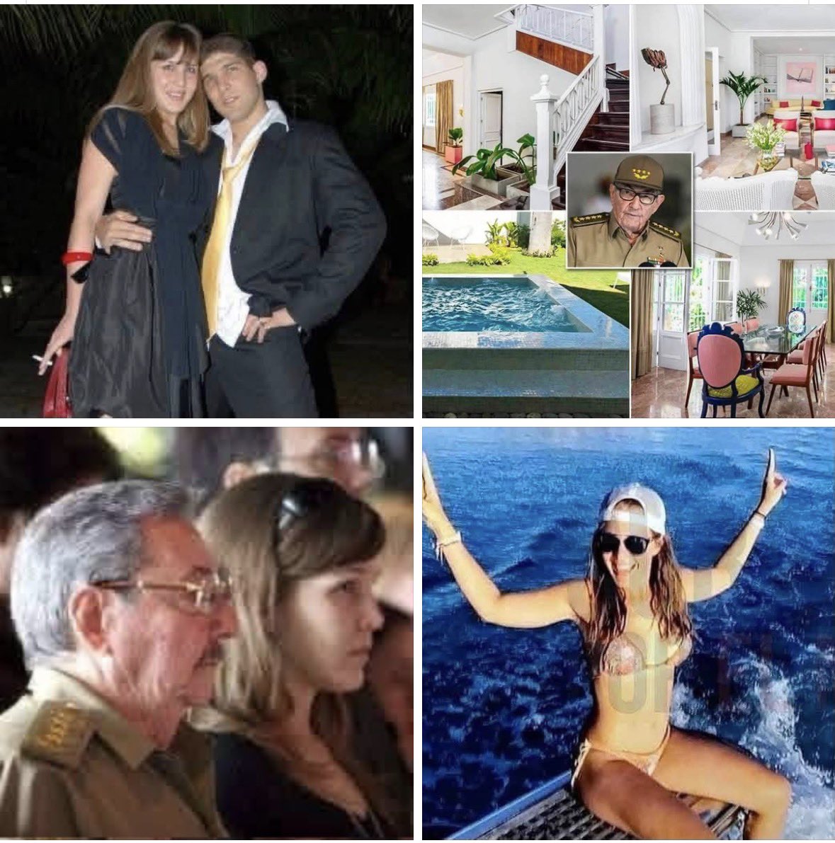 MayraDo57466678's tweet photo. ZURDO: Te presento a la nieta de Raúl Castro, Vilma Rodríguez Castro, la millonaria, que entre sus propiedades tiene una mansión, por la cual cobra $650 por noche en Cuba.
Vilma es hermana de Raúl Guillermo y, por tanto, también nieta de Raúl Castro e hija del antiguo jefe de GAESA Luis Alberto Rodríguez López-Calleja. Su caso es particularmente interesante porque aquí no estamos únicamente ante fotografías de restaurantes o automóviles: existe una operación inmobiliaria concreta que fue investigada durante años.
En 2019 periodistas cubanos independientes identificaron una mansión en Miramar promocionada en Airbnb como Casa Vida Luxury Holidays, cuya tarifa alcanzaba aproximadamente 650 dólares por noche y que estaba relacionada con Vilma Rodríguez Castro. La investigación incluía fotografías, capturas de la plataforma y datos de la propiedad.
También existen reportes que la sitúan viviendo algún tiempo en Panamá y alojándose o viajando por lugares como Ginebra, París y Nueva York. Otra investigación encontró registros de varios viajes a Estados Unidos realizados con pasaporte diplomático entre 2012 y 2016.
✍️Mayra Valdes.