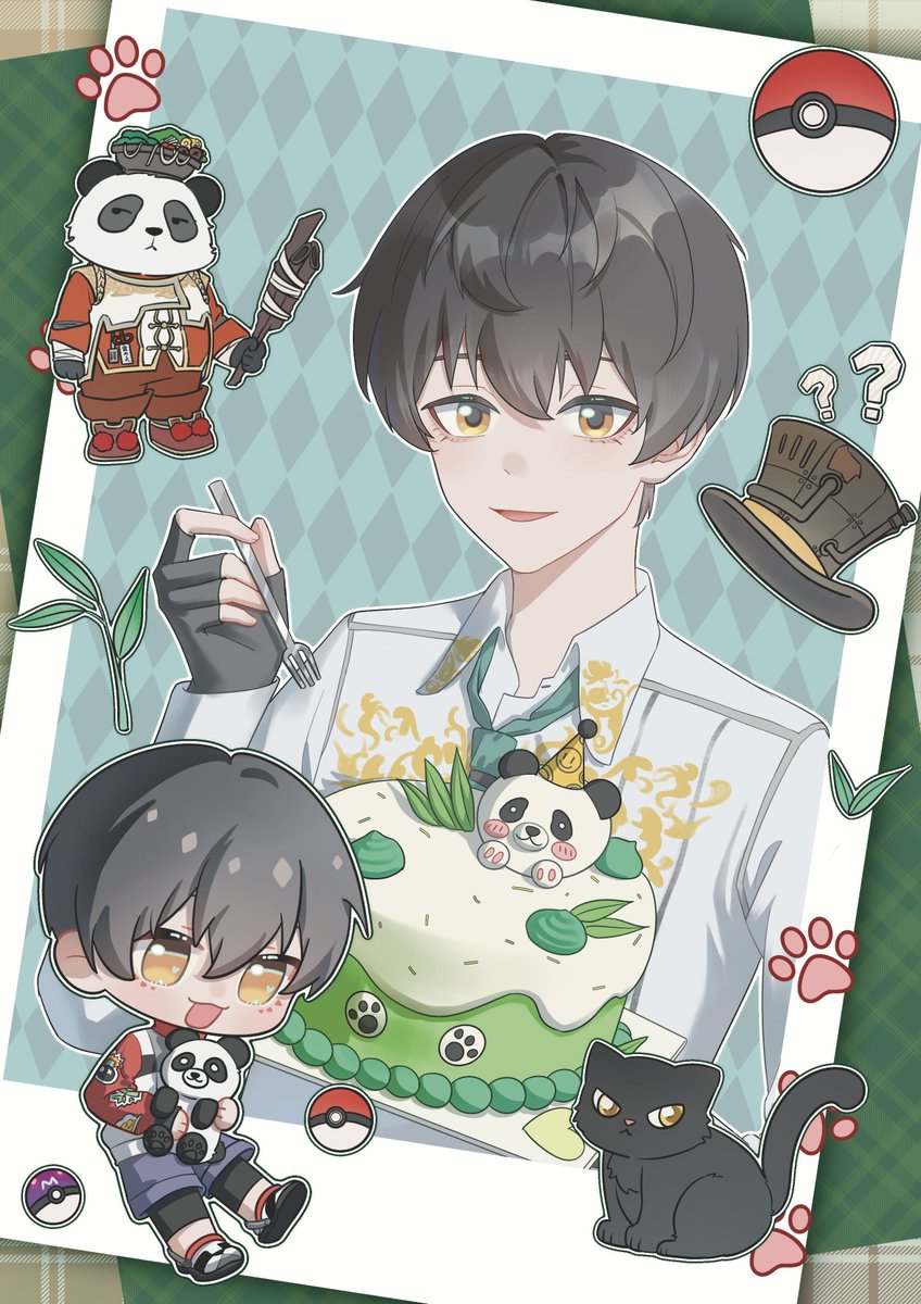 dobriannn's tweet photo. 🐼🎂

#KK絵 https://t.co/BaAxU7Ssr0