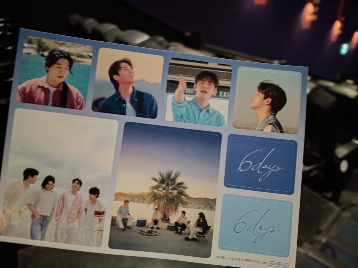 niiko_sun's tweet photo. DAY6の映画6days観て来た☺️フィクションとノンフィクションが混ざってる不思議な映画だったなぁ。砂漠のシーンはあーなると思ったよね😁雄大な自然すごいし、やっぱり曲がいいなー♪ウォンピル、JYP歌唱だなぁ。長髪グラサンのソンジンさんかっこよかったなぁ。翻訳が🦀さんだった☺️ https://t.co/WgrwTq91am