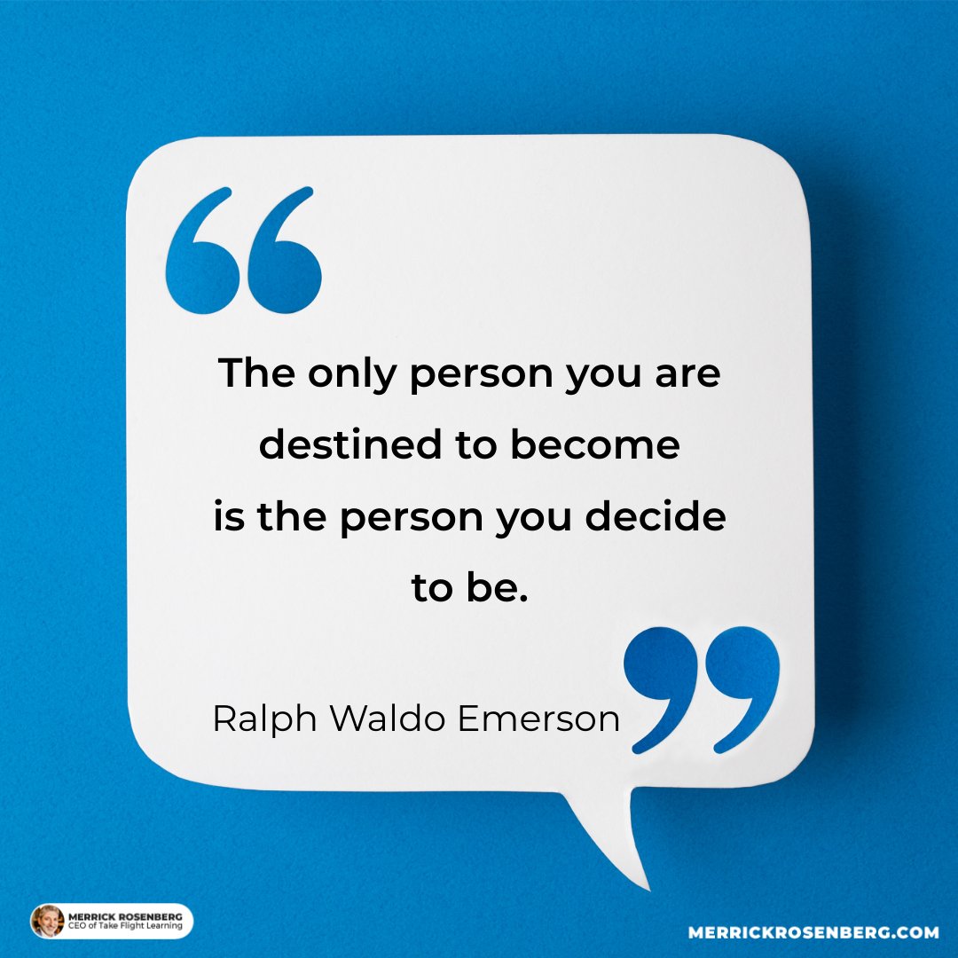 MerrickR's tweet photo. Your personality may influence your starting point, but it does not determine your destination. Who you become is shaped by the choices you practice until they become part of you. https://t.co/RxdN1GBs7I