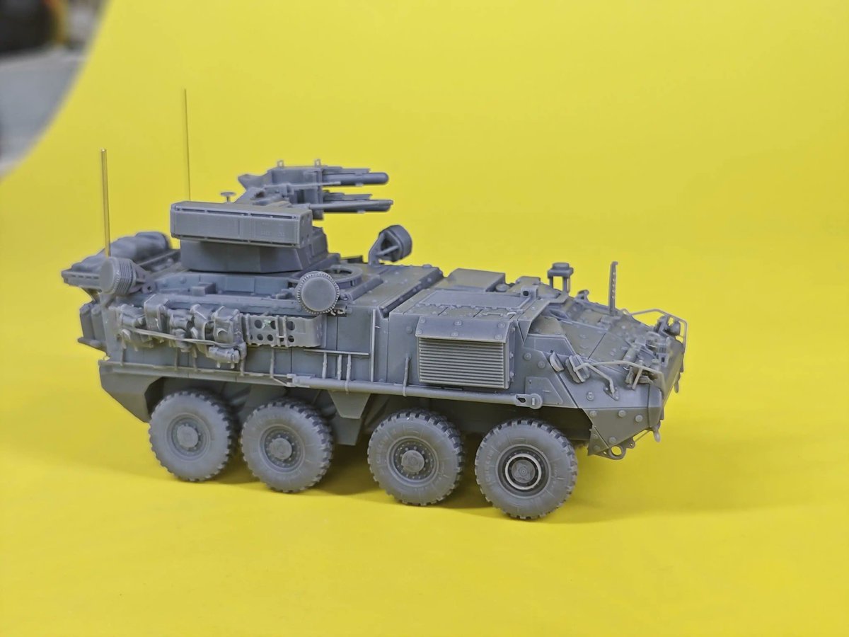 galmanna5's tweet photo. 1/35 Stryker M-SHORAD turret conversion set #stryker #strykerA1 #135scale #scalemodel #armormodel #afvmodel #3Dprintedparts #conversionkit #militarymodel https://t.co/8usLDcuLeh