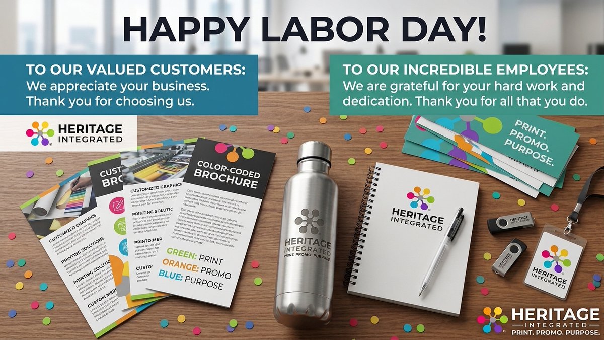 HeritageIntg's tweet photo. Great work only happens when great people come together. Happy Labor Day! 🤝

Today, Heritage Integrated is celebrating two vital groups:

Our Team: Your creativity, hustle, and attention to detail turn everyday ideas into standout solutions. Thank you for your relentless dedication.

Our Clients: Your loyalty and partnership drive our business forward. Thank you for giving us a reason to do what we love.

How are you celebrating the holiday weekend? Let us know in the comments below! 👇

#LaborDay #CompanyCulture #ClientAppreciation #HeritageIntegrated #WorkplaceGratitude