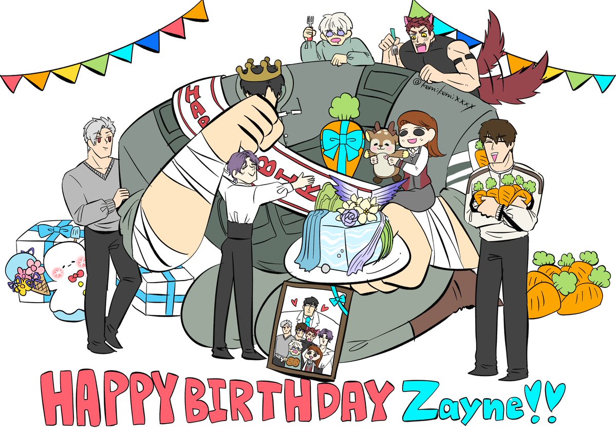 kemikemixxxx's tweet photo. Happybirthday,Zayne‼️🎂❄️💫🐟🐦‍⬛🍎🐺 https://t.co/ZdbdXo3XQf