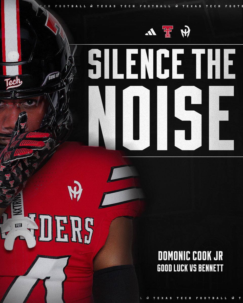 Domcookjr2's tweet photo. Thank you for the game day graphic !!! @BnanceTTU @TexasTechFB @CoachCochranTTU @JoeyMcGuireTTU @Coach_Leftwich @GarretMcGuire @TTU_SeanK @domcooksr @SFHS_FB_ @itsleebehnke @justjamesss20 @JerrySmith617 @SFHSfootballNY https://t.co/gtHjhtT9iH