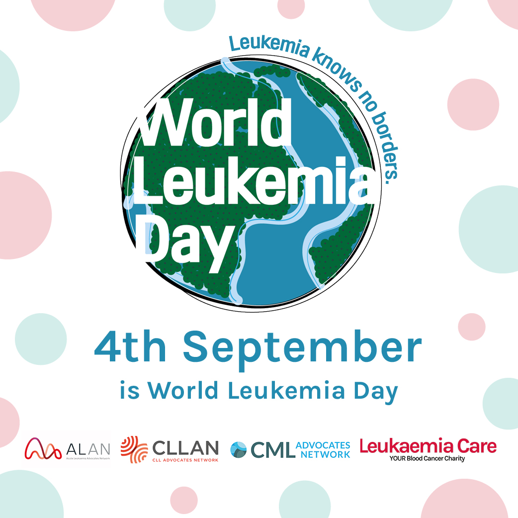 CLLAdvocates's tweet photo. Today, 4th September, is #WorldLeukemiaDay. We stand with those affected by CLL, AML, ALL, CML &amp; more. Join us this #BloodCancerAwarenessMonth to raise awareness &amp; advocate for better outcomes. #WLD26 #ManyBloodCancersOneCommunity #PatientAdvocacy #CLL #CLLAN https://t.co/5hOXX4KU6A